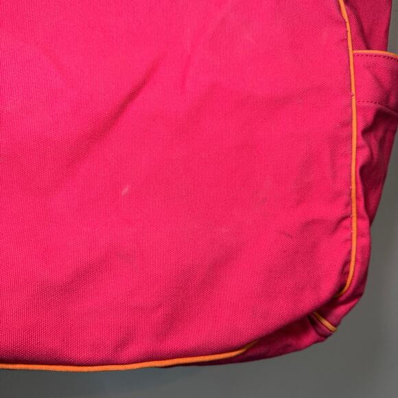 Vera Bradley Color Block Canvas Tote Bag Magenta Pink Orange - Picture 3 of 9